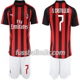 Fußballtrikots AC Mailand Nikola Kalinic 7 Kinder Heim Trikotsatz 2018-2019